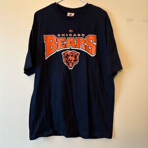 NFL Chicago Bears Official Navy Blue and Orange T-Shirt, Size XL Men’s
